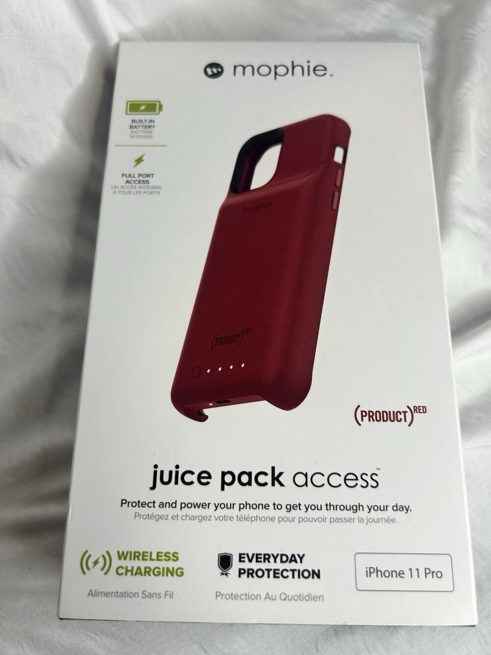 New Mophie RED Juice Pack Access iPhone 11 Wireless Charging Battery 2000Mah